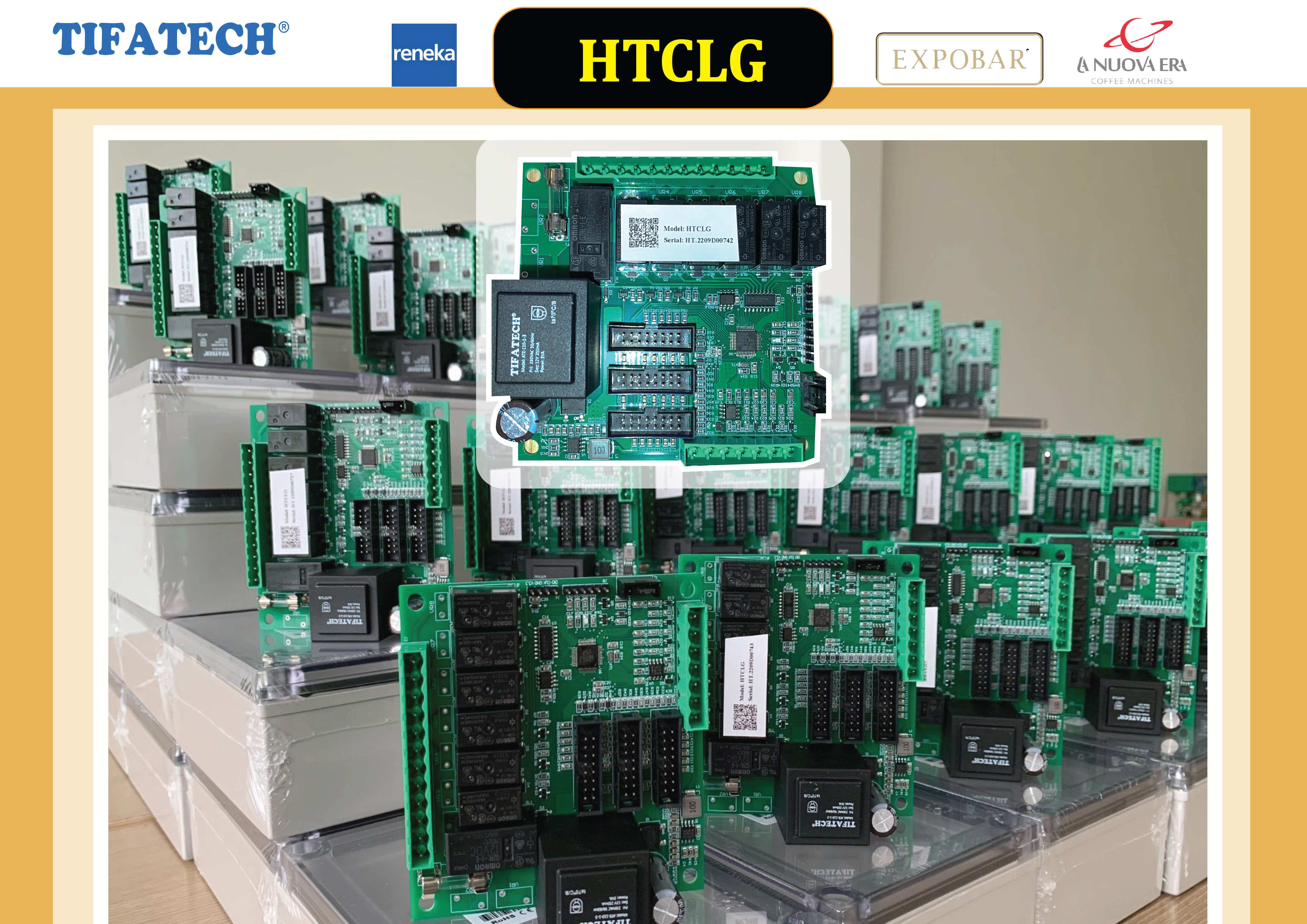 HTCLG- Bo mạch điều khiển chất lượng cao cho máy Expobar, Bezzera,...